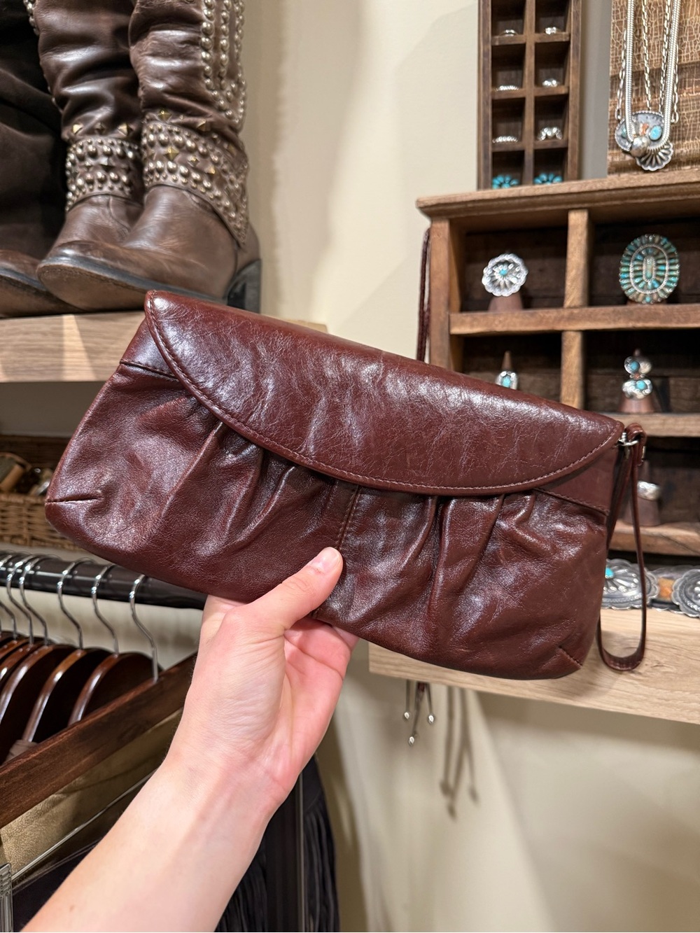 Genuine Leather Clutch